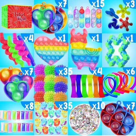 Fidget Toy Set. 160 pieces. Brand new. Never opened box. - Picture 5 of 7